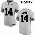 Women's Ohio State Buckeyes #14 Keandre Jones Gray Nike NCAA College Football Jersey September YHZ3844RJ